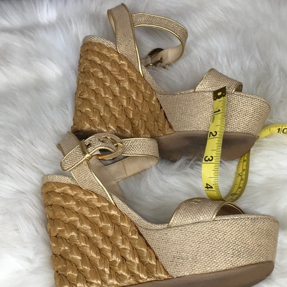Louis Vuitton wedge sandals sz 36.5 - Picture 6 of 13